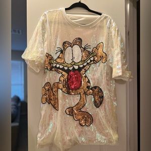 GARFIELD MINI DRESS OR OVERSIZED TOP + SPARKLING